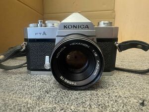 KONICA FTA KONICA HEXANON 1:1.8 f=52mm シャッター不動、その他未確認現状品ジャンク品部品取り、その他にも出品中