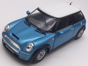 1台売り 水色 1/28 ミニクーパー S ミニカー 車 BMW ビーエムダブリュー MINI COOPER S　キンスマート プルバック