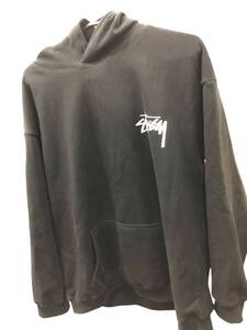 stussy ステューシー パーカー スウェット ダイス ブラック フード付き 裏起毛 中古 SKD3246