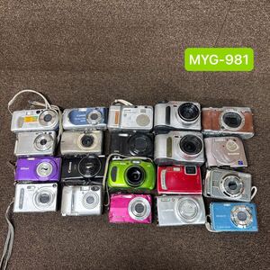 MYC-981 激安 デジタルカメラ デジカメ 20個 まとめ売り Canon CASIO Panasonic Nikon SONY OLYMPUS etc. 動作未確認 現状品 同梱不可