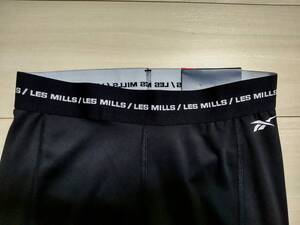 ★新品　REEBOK　リーボック　タイツ　★Les MILLS　レズミルズ　★ストレッチ地　★黒色