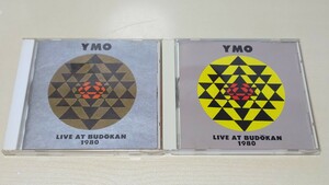 【倉庫整理】YMO Y.M.O.(坂本龍一/細野晴臣/高橋幸宏) LIVE AT BUDOKAN 1980 (ライヴ アット 武道館) 2枚セット ALCA-9051/ALCA-543