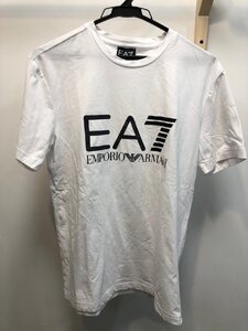 ◆エンポリオアルマーニ EA7 Tシャツ 半袖 丸首 クルーネック Mサイズ 3GPT01 PJ03Z メンズ 白 中古◆11927★