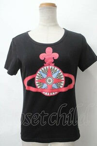 【USED】Vivienne Westwood / 羅針盤プリントTee ヴィヴィアンウエストウッド ビビアン2 黒 【中古】 Y-24-05-01-046-ts-SZ-ZY