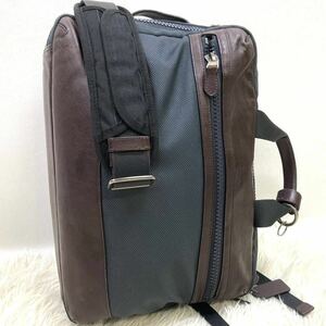 1円 【超希少】 COACH コーチ リュック ビジネスバッグ 3way テレイン コンバーチブル キャンバス レザー A4収納 メンズ 紳士 通勤 仕事鞄