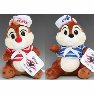 ディズニー　チップ＆デール　DCLぬいぐるみ2個セット　DCL　ディズニークルーズライン　2020年　新品