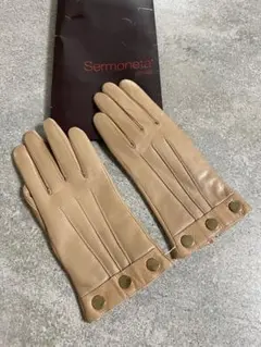 【新品】Sermoneta gloves セルモネータグローブス　手袋　レザー