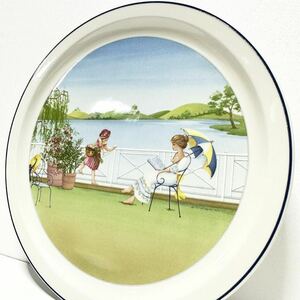 【美品】ビレロイボッホ 風景画 飾り皿 プレート ビレロイ　ボッホ Villeroy Boch (1180)