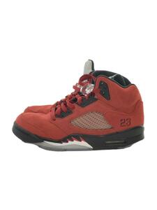 NIKE◆AIR JORDAN 5 RETRO_エア ジョーダン 5 レトロ/27cm/RED/スウェード