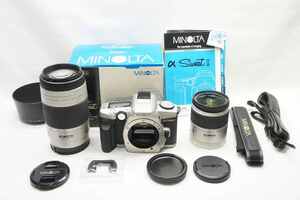 【適格請求書発行】MINOLTA ミノルタ α Sweet II ダブルズームキット 28-80mm 75-300mm フィルム一眼レフカメラ【アルプスカメラ】240807d