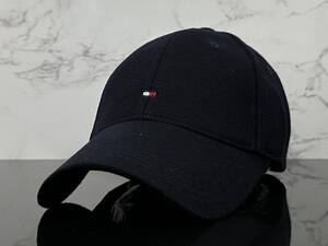 【未使用品】130CA★TOMMY HILFIGER トミー・ヒルフィガ－ キャップ 上品で高級感のあるダークネイビーにオリジナルロゴ《FREEサイズ》