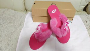 UGG アグ 1101046 サンセット グラフィック Sweet Sangria ピンク ぺったんこサンダル・ローヒール・オープントゥサンダル ★未使用 ！