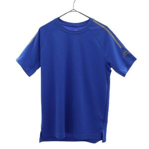 アディダス プリント 半袖 Tシャツ 160 ブルー adidas キッズ