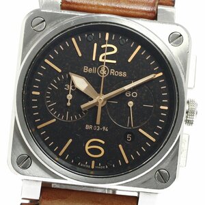 ベル＆ロス Bell＆Ross BR0394-ST-G-HE/SCA ゴールデン ヘリテージ クロノグラフ 自動巻き メンズ 保証書付き_764507【ev20】