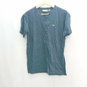 ◇ LACOSTE ラコステ 半袖 Ｔシャツ サイズUS S ネイビー レディース E