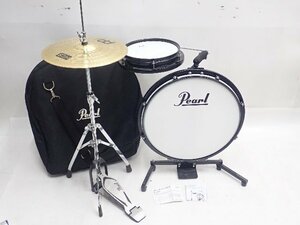 Pearl パール PCTK-1810BG Compact Traveler コンパクトトラベラー コンパクトドラム MEINL HCS HI-HATS 13 スタンド/ケース付 ¶ 6FC80-2