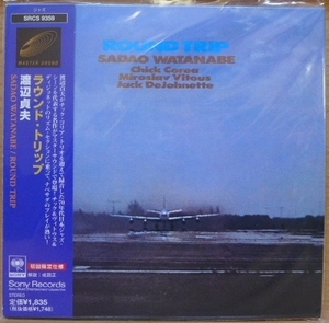 ☆ 入手困難・美品 で 帯付 !! 初回限定仕様 紙ジャケ / 渡辺貞夫『 ROUND TRIP 』和ジャズ SADAO WATANABE ☆ 管理№228