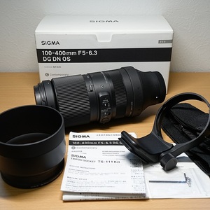 シグマ SIGMA 100-400mm F5-6.3 DG DN OS　ソニー E-マウント用　純正三脚座付き