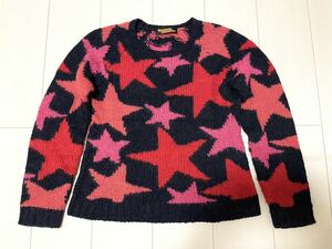 80s 90s HYSTERIC GLAMOUR ヒステリックグラマー 希少　レア　ニット セーター ヴィンテージ 星　スター 入手困難　NO41998