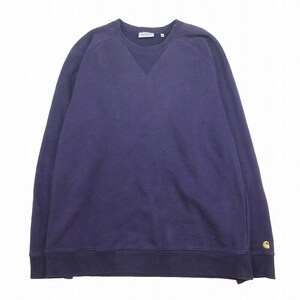 カーハート carhartt CHASE SWEAT SHIRT チェイス スウェット シャツ 長袖 ロゴ 刺繍 クルーネック 丸首 裏起毛 プルオーバー トレーナー