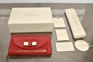 Chloe クロエ LILY リリィ レザー ラウンドファスナー 長財布 HOLLY BERRY 未使用 3P0501