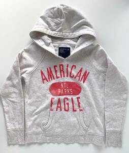 ★送料無料 美品 American Eagle Outfitters アメリカンイーグル トップス 長袖 パーカー グレー サイズS レディース 女性用