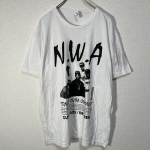 ネクストレベル 半袖Tシャツ　NWA　アメリカプロレスプロモート連盟　白T71　古着　入手困難　激レア 希少 人気 デカプリント　ホワイト