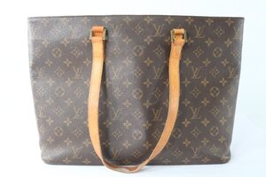 【ジャンク品】LOUIS VUITTON ルイヴィトン ルコ モノグラム トートバッグ 肩掛け 鞄 カバン ブラウン系 0547-RY