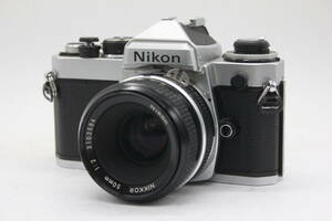 【返品保証】 ニコン Nikon FE Nikkor Ai 50mm F2 ボディレンズセット v1807