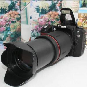 新品カメラバッグ付きNikon D80 超望遠 300mm レンズセット