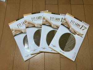 FIT LADY フィットレディ ブライトサポート ダークベージュ M～L 4足 つま先補強　かかと付　ネコポス送料無料