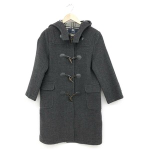 ◆BURBERRY LONDON バーバリーロンドン ダッフルコート ◆BN214-607 グレー ウール レディース アウター 子供服 内側チェック