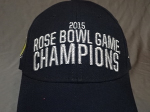 激レア USA購入【Nike】USカレッジ オレゴン大学ダックス アメフト ボウルゲーム【2015 ROSE BOWL GAME CHAMPION】ロゴ刺繍入CAP 中古良品