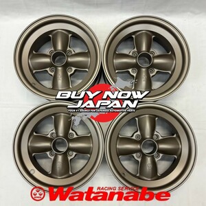 4本セット【在庫あり即納】RS Watanabe 4S 14×7J+3 4H-114.3 新マグカラー / 14インチ ワタナベ アルミホイール