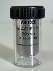 ⑤35◆Carl ZEISS カールツァイス◆対物レンズ Plan ACHROMAT 20×/0.4 レンズ ケース付き