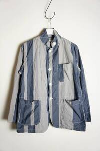 正規 Engineered Garments エンジニア ガーメンツ Loiter Jacket ギンガム チェック ロイター ジャケット 長袖 シャツ 青XS本物 1123O★1