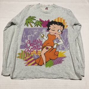 90s Betty BOOP ベティ ブープ Tシャツ USA製 古着 シングルステッチ ロンT vintage ヴィンテージ 80s 