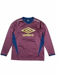 アンブロ UMBRO トレーニングウェア ゲームシャツ サッカー フットサル スポーツ 長袖 ポリエステル素材 Mサイズ ム430