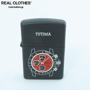 ZIPPO/ジッポー TUTIMA/チュチマ グラスヒュッテ クロノグラフ デザイン 非売品/ノベルティー マットブラック /UPK