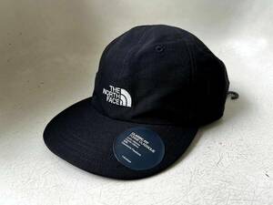 新品 正規品 USA限定 The North Face ノースフェイス ロゴ刺繍 帽子 ナイロンキャップ 男女兼用 調節可能 BLACK フリーサイズ