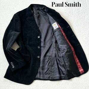 1円～未使用級 Paul Smith LONDON ポールスミス テーラードジャケット 高級コーデュロイ 2B 総裏地 ブレザー ブリスベンモス生地 サイズM