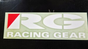 ●RACING GEAR ●カッティングステッカー　●横：270mm×縦：90mm ●色：ホワイト