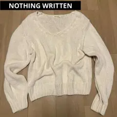 nothing written ホワイトニット