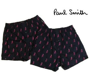 K水11778新品▼ ポールスミス トランクス 2枚セット 【 L 】 マルチストライプ パンツ 下着 アンダーウエア Paul Smith 紺系