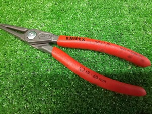 中古品 KNIPEX クニペックス 穴用スナップリングプライヤー 19-60mm 4811J2