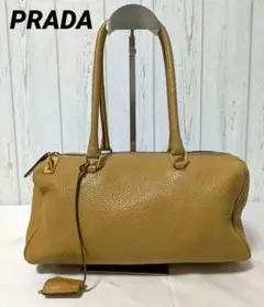 PRADA　ミニボストンバッグ　ハンドバッグ　レザー　肩がけ可能