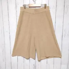 YORT ヤマダヤ　ハーフパンツ(9号)ウエストゴム　コットンニット　ナチュラル