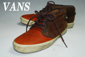 DSC6737◆驚愕の完全売り切り！バンズ◆VANS/ハイカット/スニーカー/28.5㎝/オレンジ/MID◆最強スニーカー！存在感抜群！注目の１足！