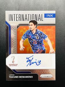 南野拓実 International Ink Auto モナコ リヴァプール Japan 日本代表 2022 Panini Prizm World Cup Qatar 直筆サイン完璧