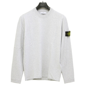 送料無料 31 STONE ISLAND ストーンアイランド 7615532B9 V0M67 ライトグレー サマーニット セーター size L